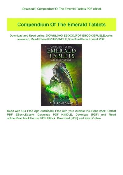 the emerald tablets free pdf.